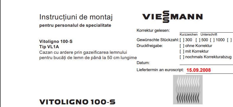 Instructiuni de montaj cazan lemne cu gazeificare Viessmann Vitoligno 100-S