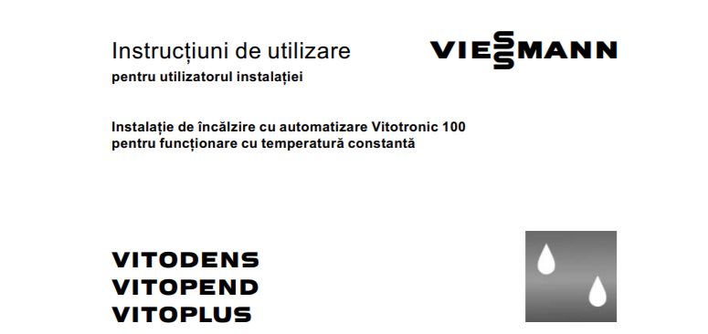Manual automatizare centrale Viessmann Vitotronic 100